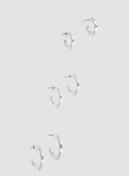 Pack x 3 aros smile ii Plata