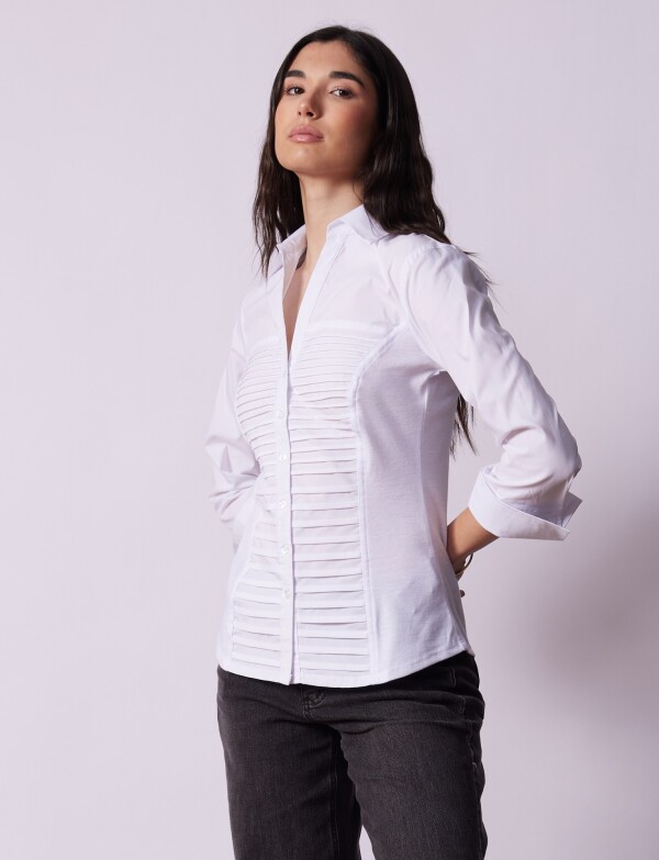 Camisa Tablitas BLANCO