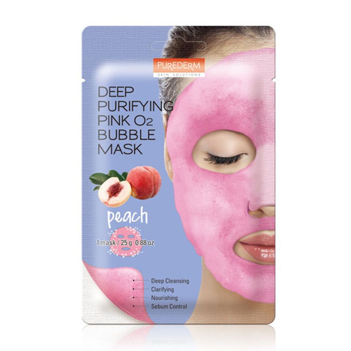 Purederm Deep Purifying Pink O2 Bubble Mask 