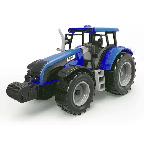 Tractor Camión con Tráiler Juguete a Fricción Plástico Niños Azul