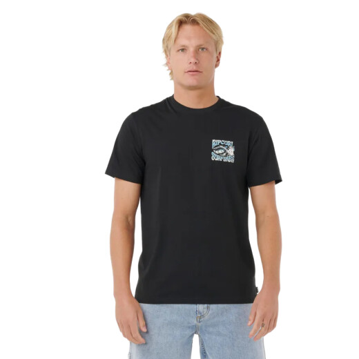 Remera Rip Curl Hazed & Tubed - Negro Remera Rip Curl Hazed & Tubed - Negro