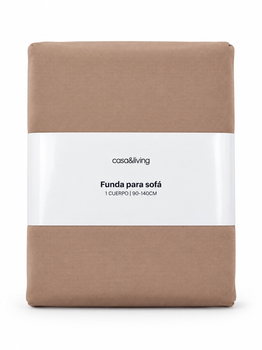 FUNDA PARA SOFA 1 CUERPO - TAUPE 