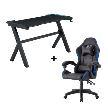 SILLA LED + ESCRITORIO GAMER LED