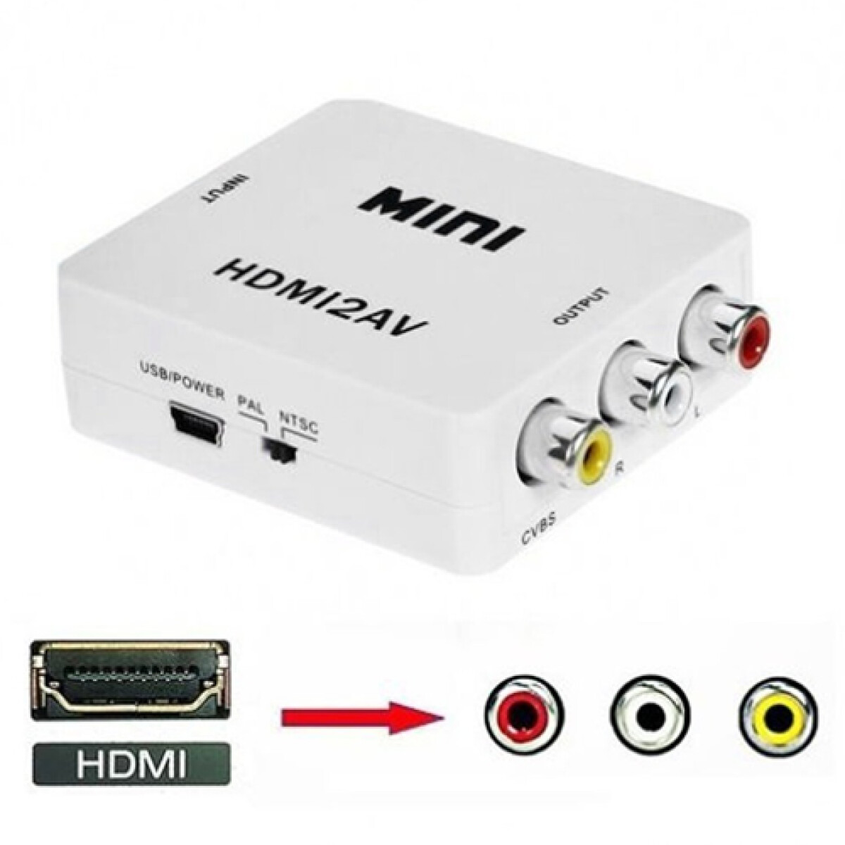 Conversor activo de HDMI a RCA 