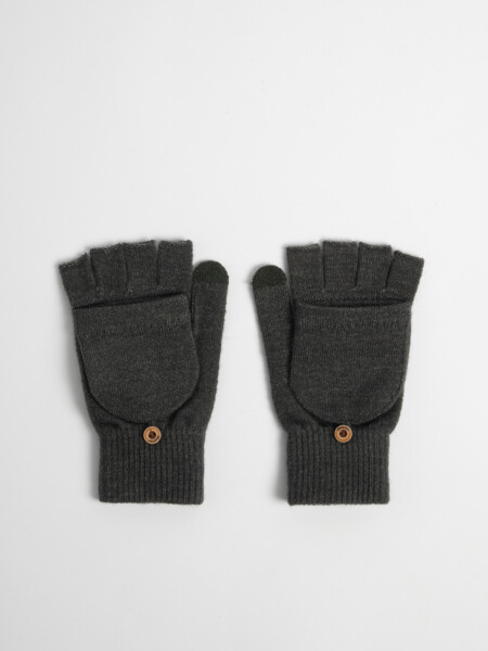 Guantes punto Gris Oscuro