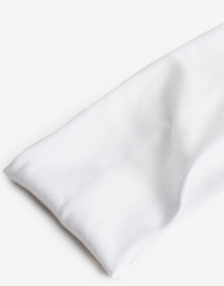 Vinchas Textiles Lisas Vincha Textil Sporty - Blanco Crudo