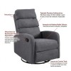 Poltrona Reclinable 360° Rocking Gris (5014/97) Poltrona Reclinable 360° Rocking Gris (5014/97)