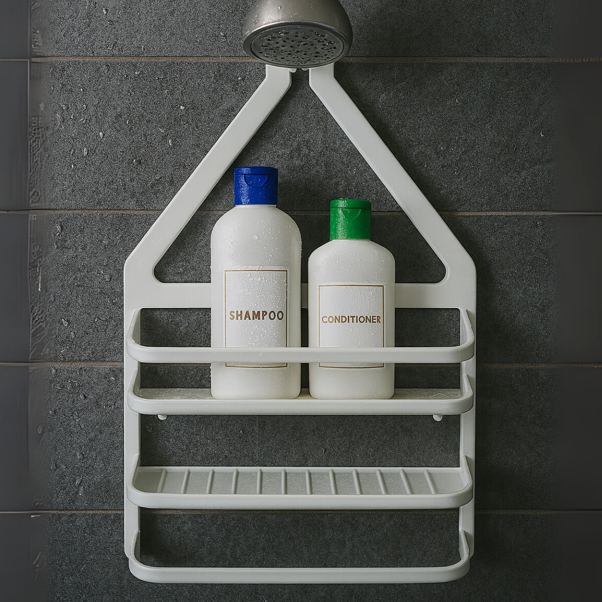 Porta shampoo colgante - BLANCO 
