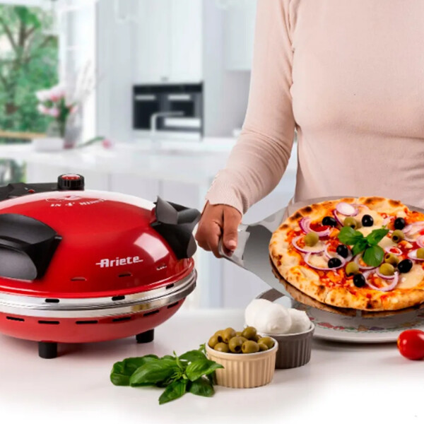Horno Eléctrico Para Pizza Ariete 909/10 32cm PIZZERIA ARIETE 909/10 ROJA 32CM