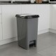 Tarro de residuos 40L con pedal GRIS