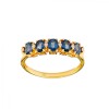 Anillo Vera-Oro 18k-Piedra Zafiro y Zirconia-AN9502 conpiedra