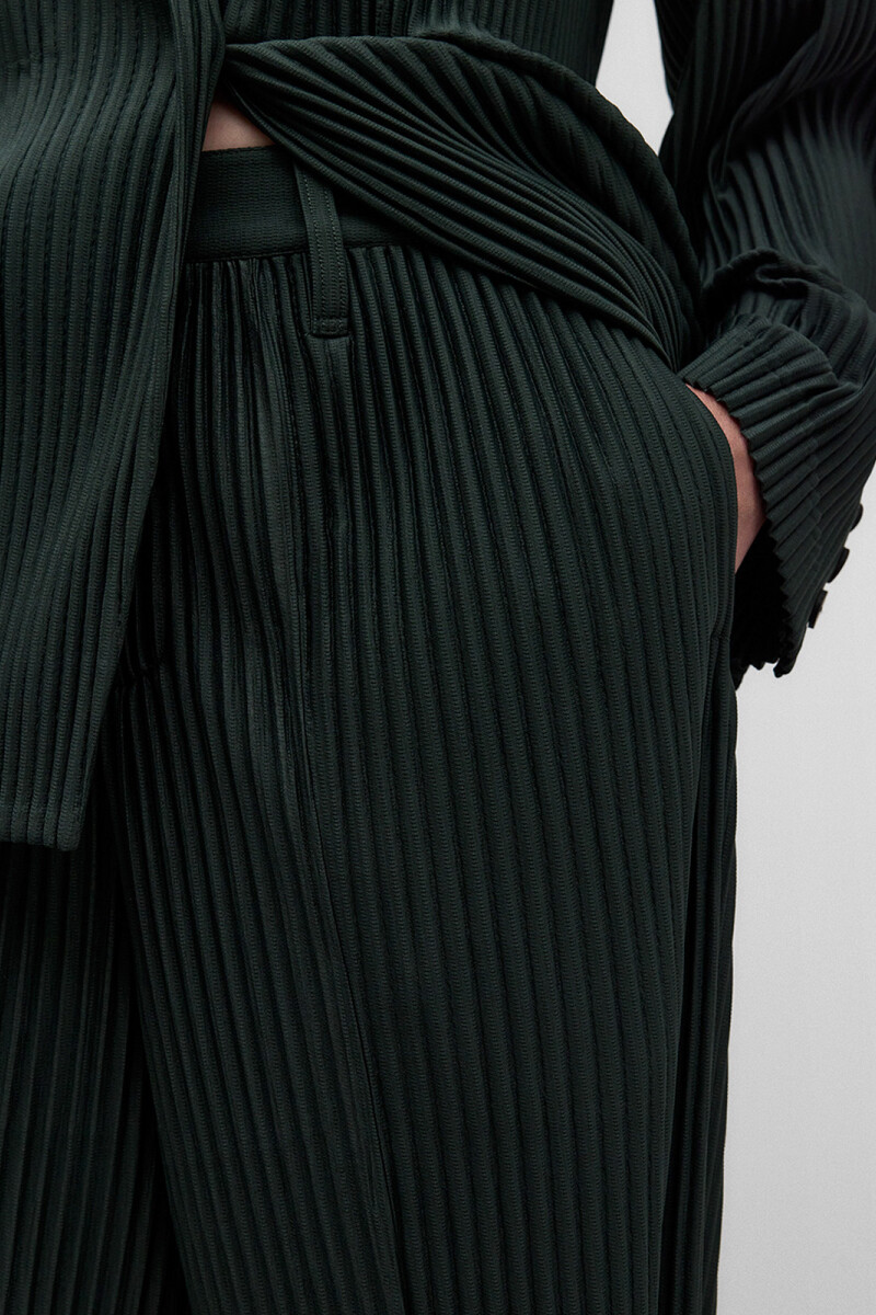PANTALÓN CRINKLE Verde