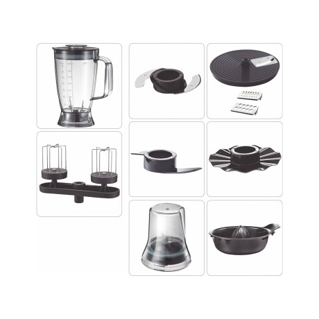 Procesadora de alimentos con accesorios Cuori Magio Negro
