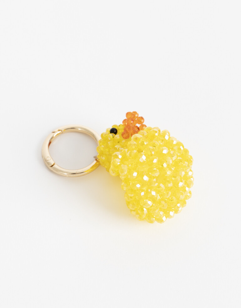 Llavero Strass Amarillo Medio