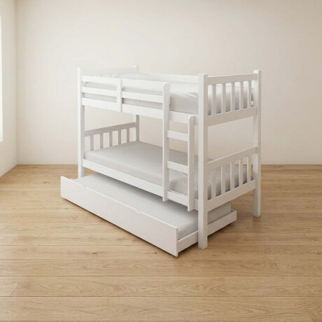 TRICAMA CUCHETA 1 PLAZA MDF-Y-PINO BLANCO B102