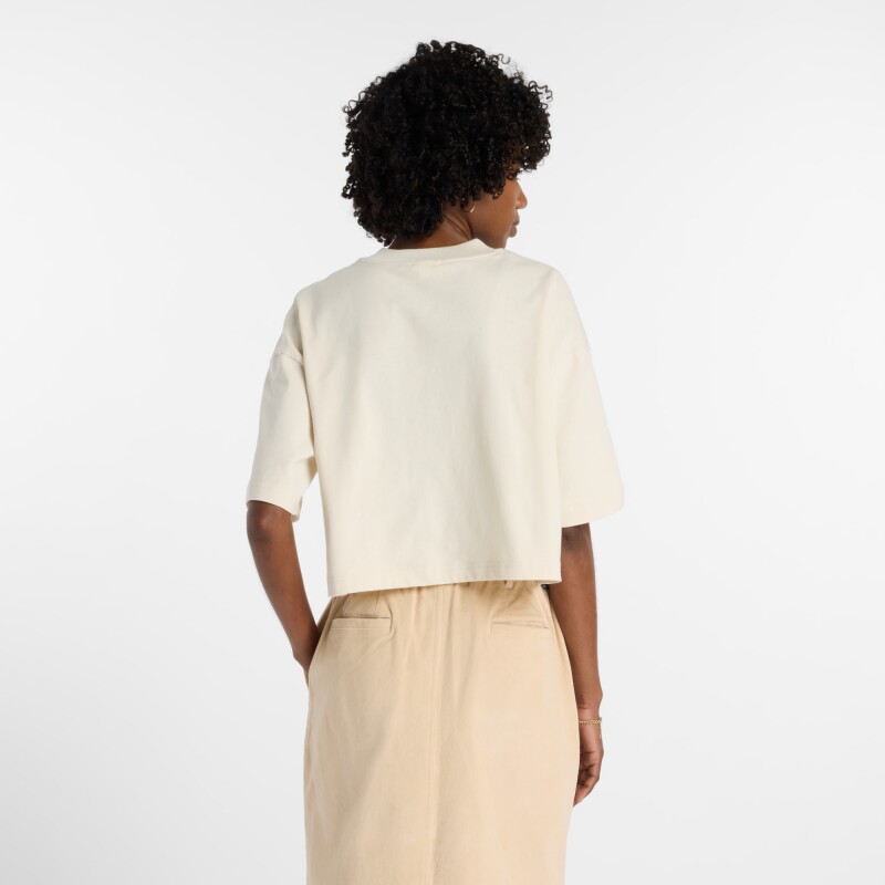 Remera New Balance de dama - WT53904LIN BEIGE