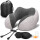 Set Almohada De Viaje + Cubre Ojos + Tapones Oidos Gris