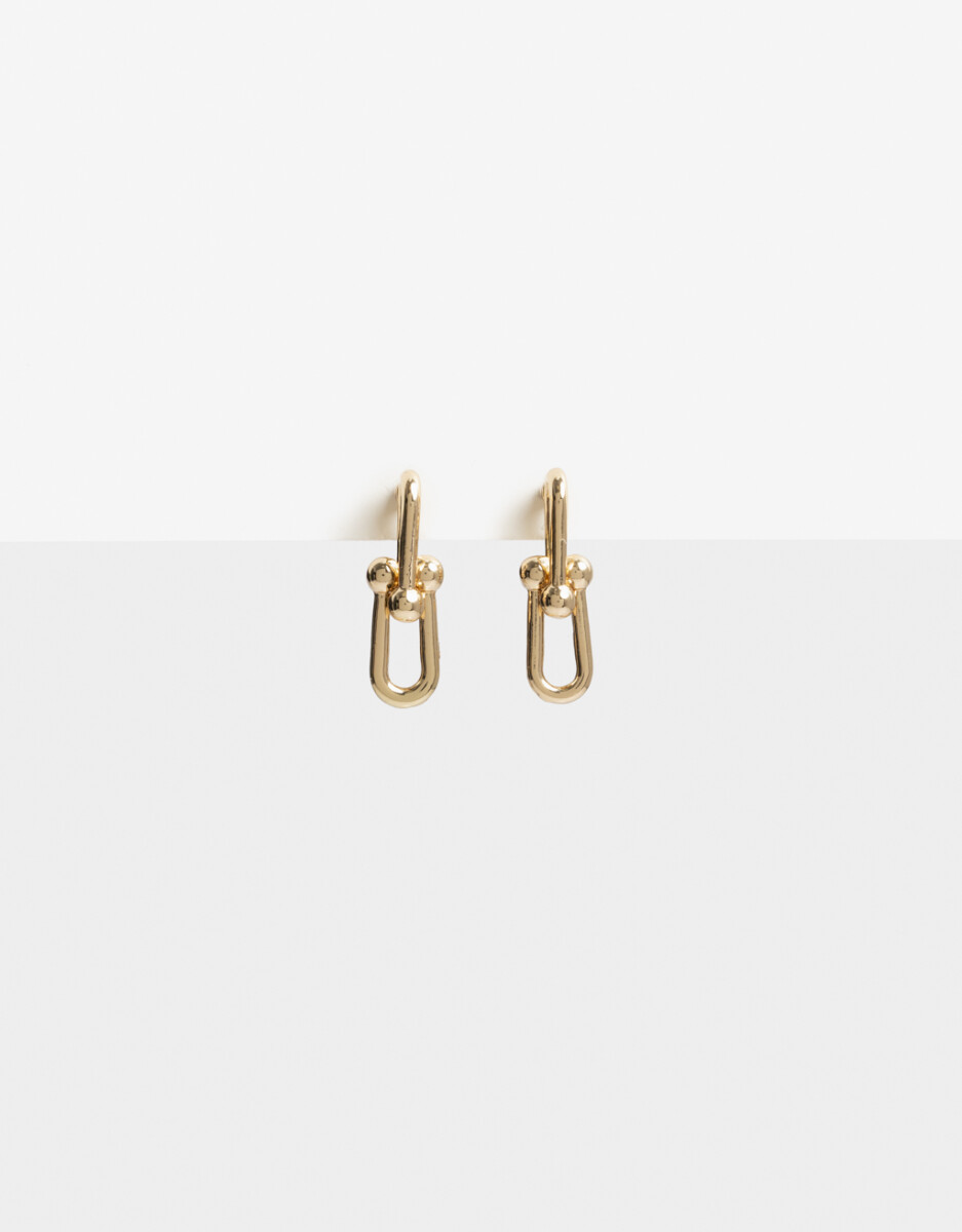 Aros Cortos Metal Eslabones 