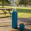 Termo Bala en acero inox de 1 lt Azul Petroleo