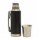 Termo 1Lt Acero Inox con Manija Retráctil y Tapa Mate Comet Negro