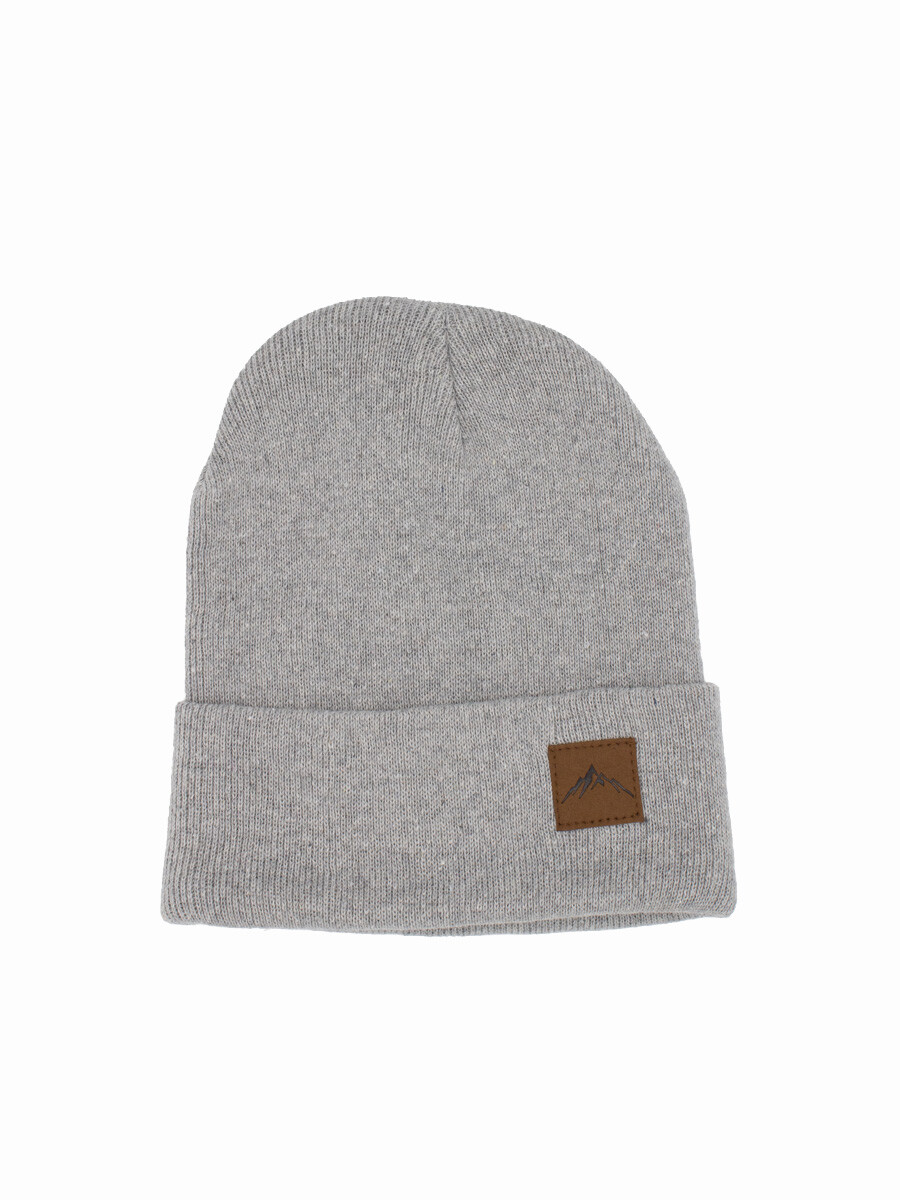 Gorro Liso de Punto - Gris Claro 