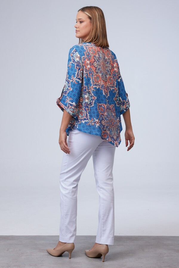 Blusa Print AZUL/MULTI