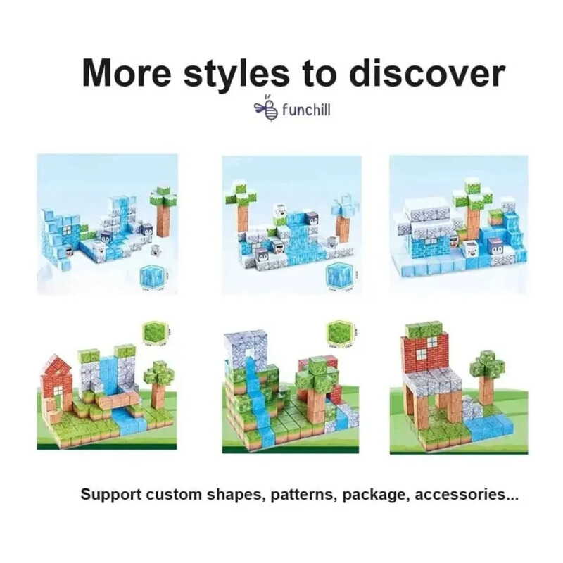 Bloques Cubo Magnéticos de Construcción 88 Piezas Bloques Cubo Magnéticos de Construcción 88 Piezas