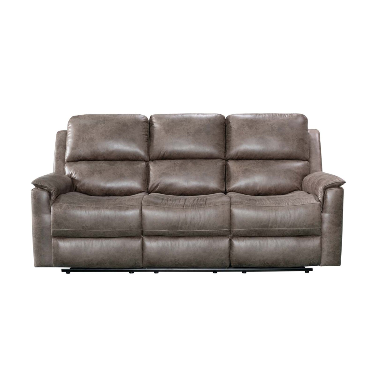 RECLINER MANUAL - 3 CUERPOS TELA MARRON LAGOS MOKA 