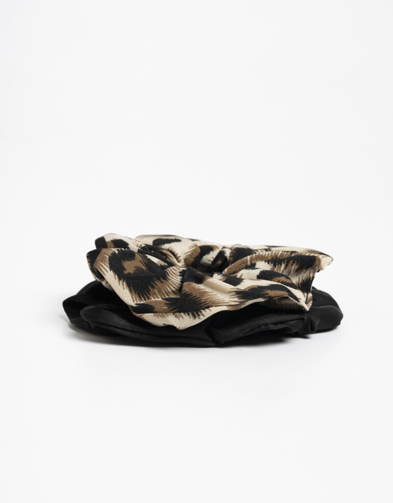 Skunzies Estampados Set De Scrunchies - Estampado Animal Print