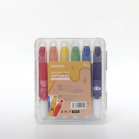 SET DE CRAYONES SEDOSOS LAVABLES (6 PIEZAS) SET DE CRAYONES SEDOSOS LAVABLES (6 PIEZAS)