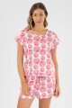 Pijama shell short Rosado