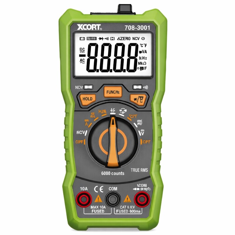 XCORT MULTIMETRO AMPERIMETRO CAPACIMETRO AUTORANGO DIGITAL 6 Xcort Multimetro Amperimetro Capacimetro Autorango Digital 6