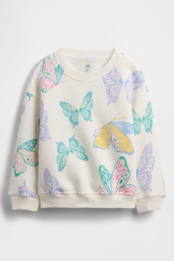 Buzo Deportivo Toddler Niña Butterfly White