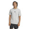Remera de Hombre Adidas Essentials Logo Gris - Negro