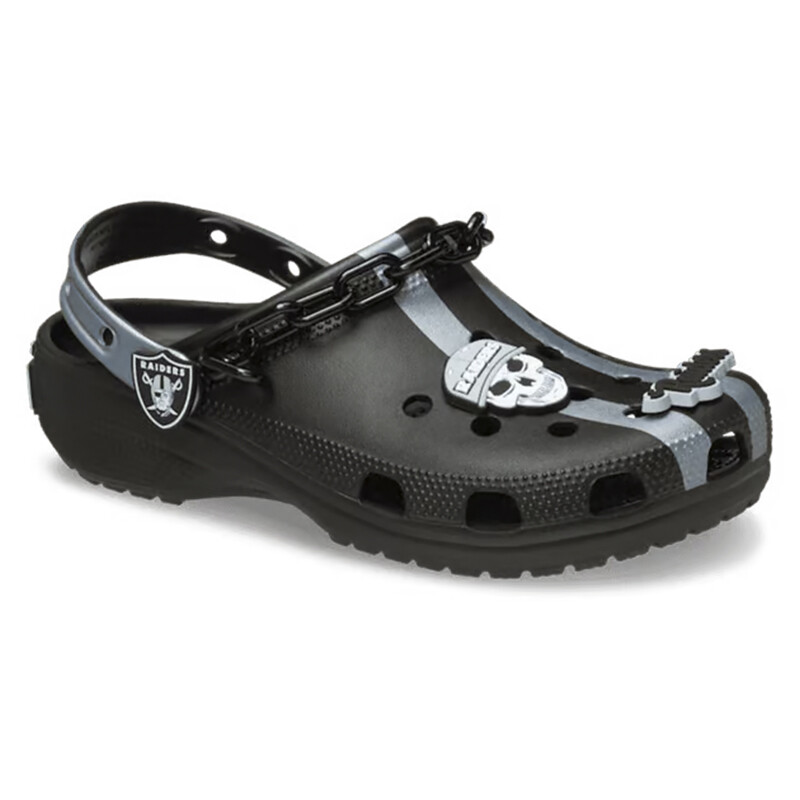 Crocs Classic Clog NFL Las Vegas Raiders Negro