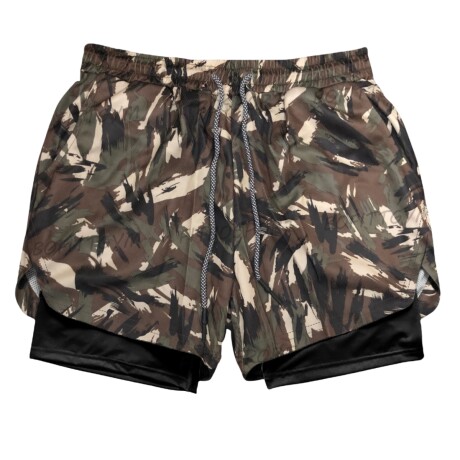 Short deportivo Running con calza Selva