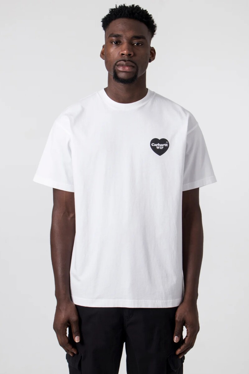 S/S Heart Bandana T-Shirt Blanco