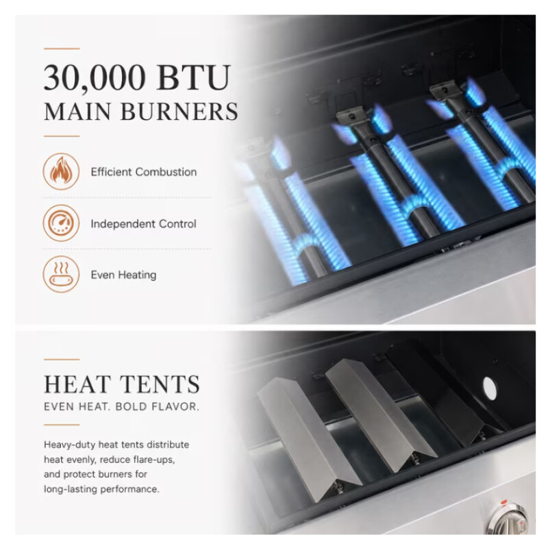 PARRILLA A GAS 3 QUEMADORES CON ANAFE BTU 40000 PARRILLA A GAS 3 QUEMADORES CON ANAFE BTU 40000
