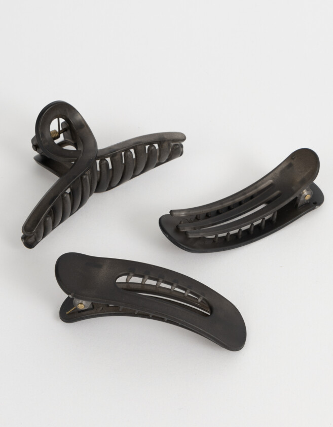 Accesorios Pelo Set Essential Set De Broche Y Piquitos - Negro