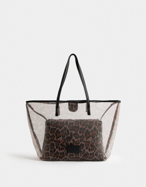 Shopper Shopper De Rejilla - Estampado Animal Print