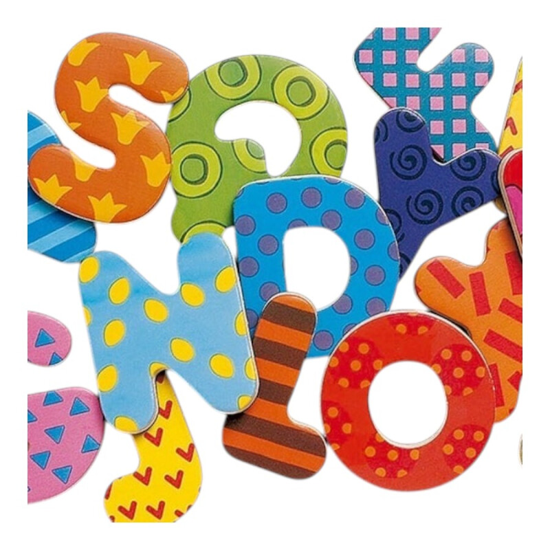 Letras Magnéticas Madera Djeco 38p Letras Magnéticas Madera Djeco 38p