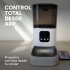 Comedero Dispensador Automático Smart Wifi Camara Perro Gato Color Blanco Negro