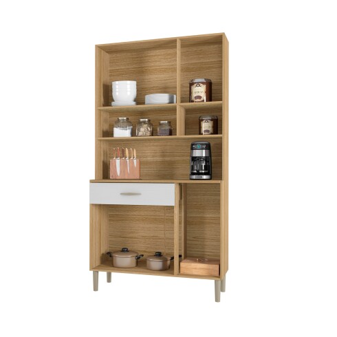 JUEGO DE COCINA MODULAR KIT MOBILIARIO MDP GOLDEN FREIJO FREIJO Y BLANCO