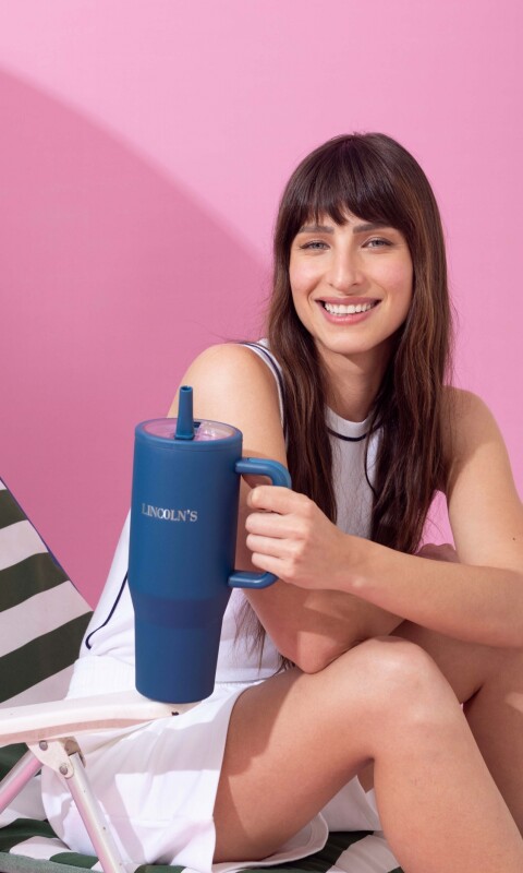 VASO TERMICO DRINKS AZUL