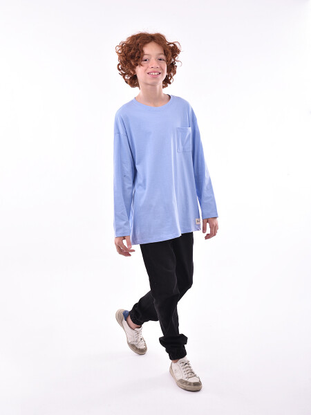 REMERA NACHO TEEN AZUL CLARO