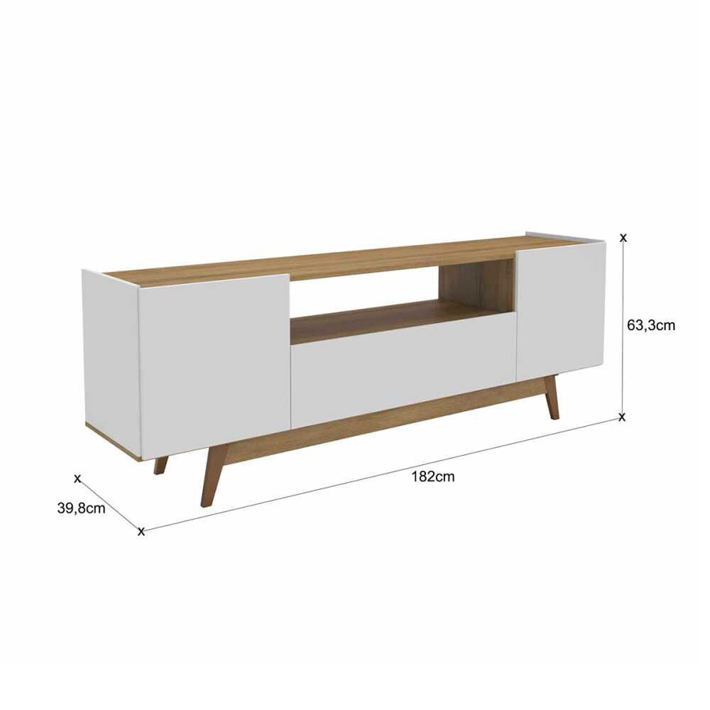 RACK PORTO BELO COLOR MIEL/BLANCO Rack Porto Belo Color Miel/blanco