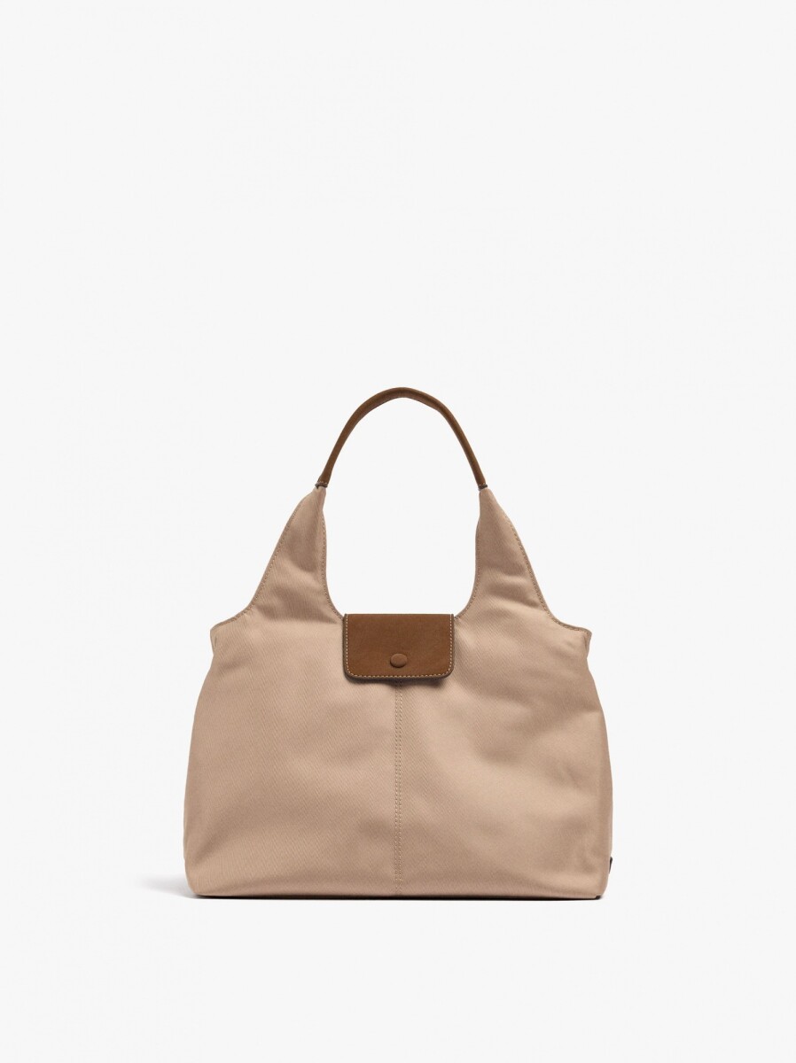 Bolso De Mano De Nylon - crudo 