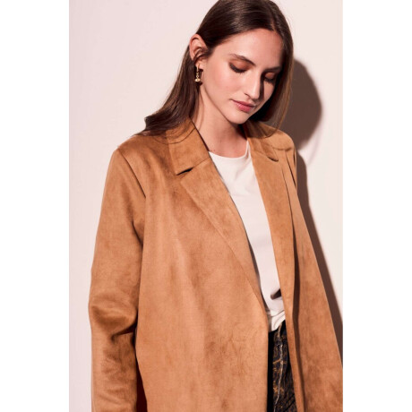 Blazer Gamuza Cuero Vegano Whisky