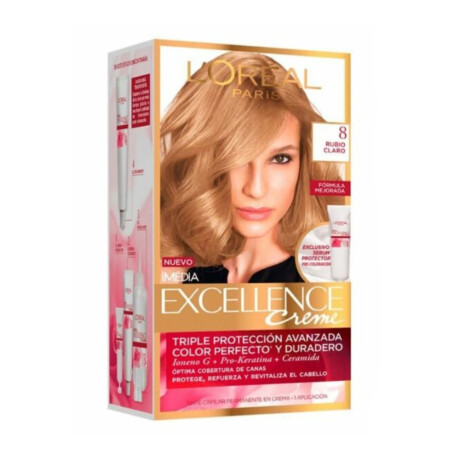 Tintura Para Cabello L'Oréal Paris Excellence Creme Rubio Miel N°8 Tintura Para Cabello L'Oréal Paris Excellence Creme Rubio Miel N°8