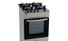 Cocina A Gas - James Mesa Vidrio Frente Inox Titanium